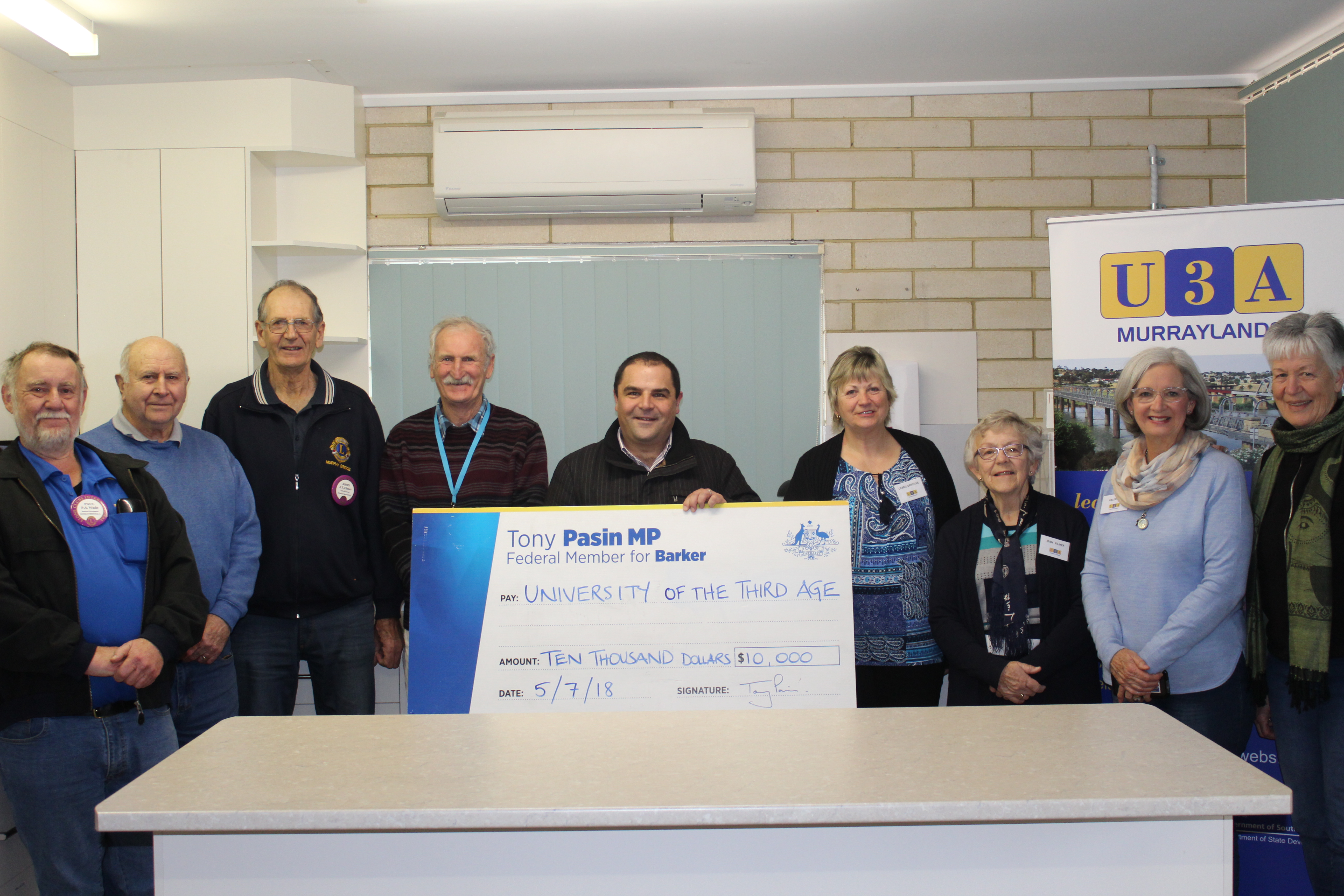 PASIN SECURES FUNDING FOR WHITE PARK COMMUNITY CLUBROOMS