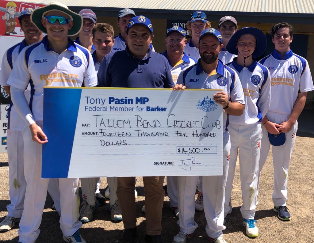 PASIN DELIVERS FUNDING FOR THE TAILEM BEND COMMUNITY