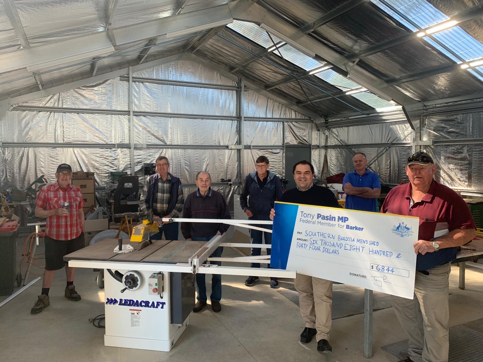 FUNDING WIN FOR SOUTHERN BAROSSA MEN’S SHED
