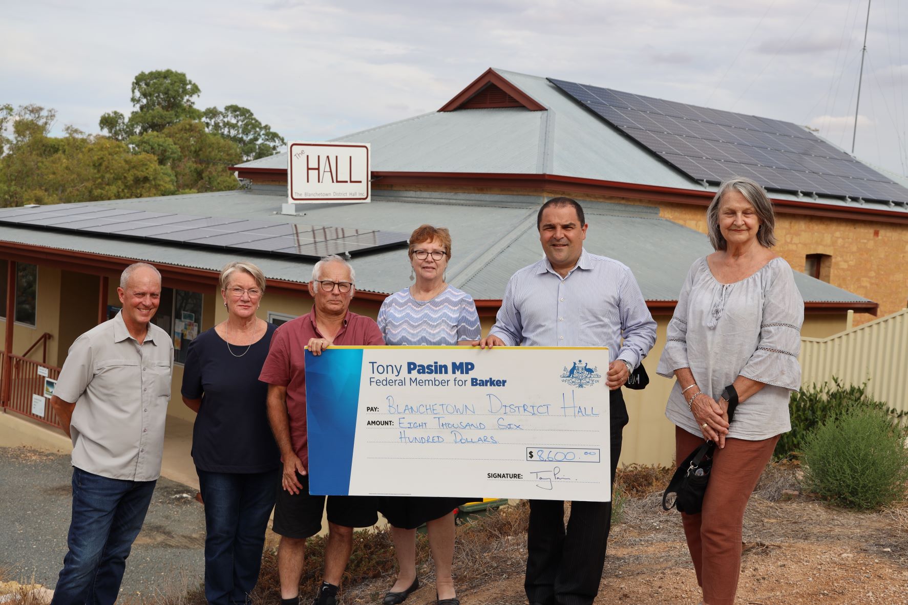 LOWERING ENERGY COSTS FOR COMMUNITY GROUP IN BLANCHETOWN